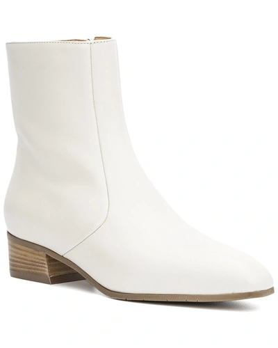 Aquatalia Fosca Weatherproof Leather Boot In White