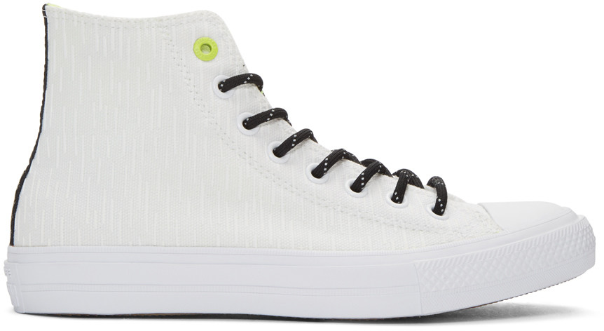 Converse White Reflective Chuck Taylor All Star Ii High-top Sneakers |  ModeSens