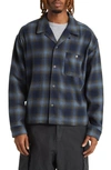 Elwood Plaid Flannel Button-up Shirt In Blue Plaid