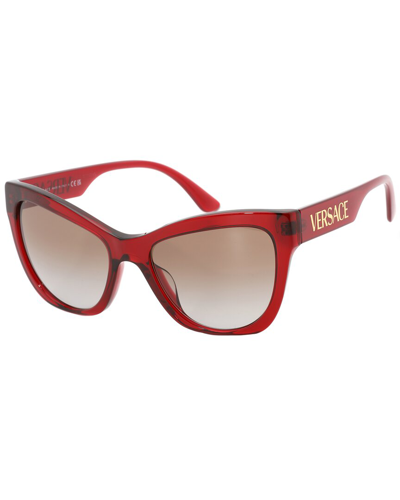 Versace Women's Ve4417u 56mm Sunglasses In Red