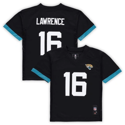 Outerstuff Kids' Preschool Trevor Lawrence Teal Jacksonville Jaguars Replica Player Jersey In Black