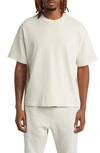Elwood Boxy Heavyweight Cotton Crop T-shirt In White Oak