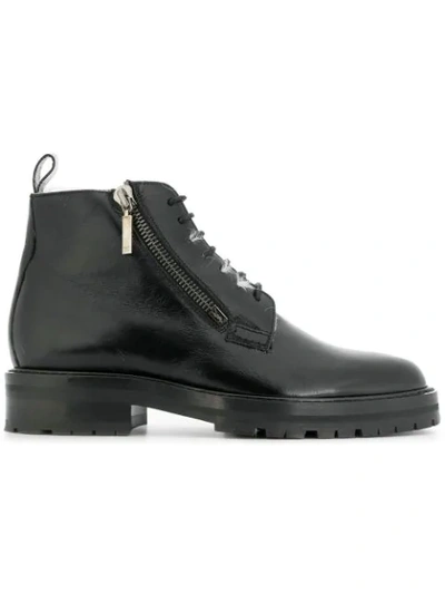 Saint Laurent William 25 Side Zip Boot In Black Leather