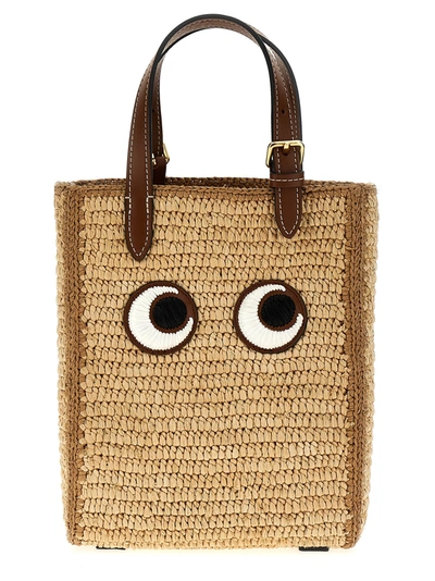 Anya Hindmarch Mini Eyes N/s Tote Bag In Brown