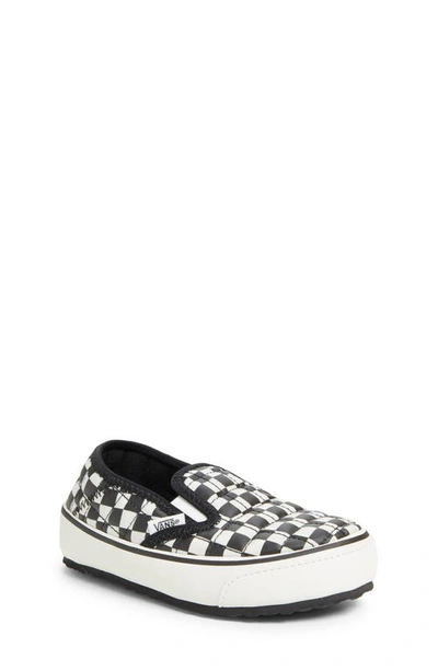Vans Kids' Checkerboard Slip-er 2 Shoe In Black/white