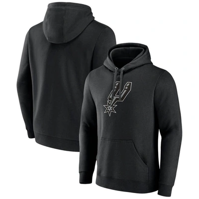 Fanatics Branded  Black San Antonio Spurs Primary Logo Pullover Hoodie