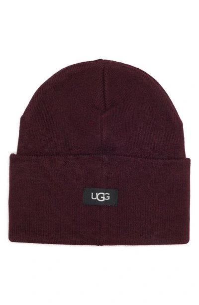 Ugg Knit Cuff Beanie In Port
