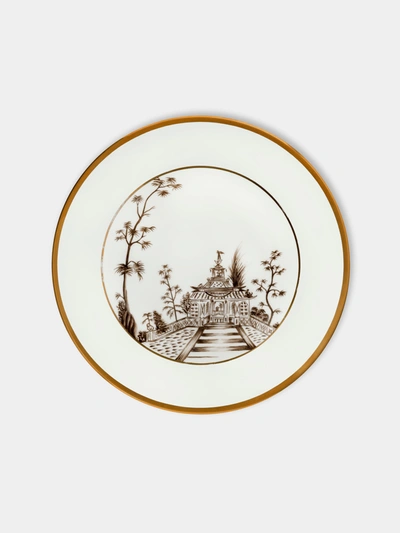 Pinto Paris Vieux Kyoto Porcelain Dessert Plate In White