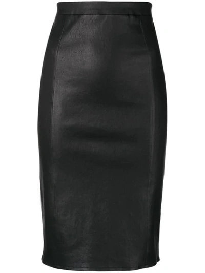 Arma Fitted Pencil Skirt - Black