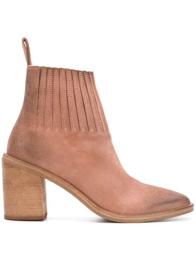Marsèll Distressed Ankle Boots In Neutrals