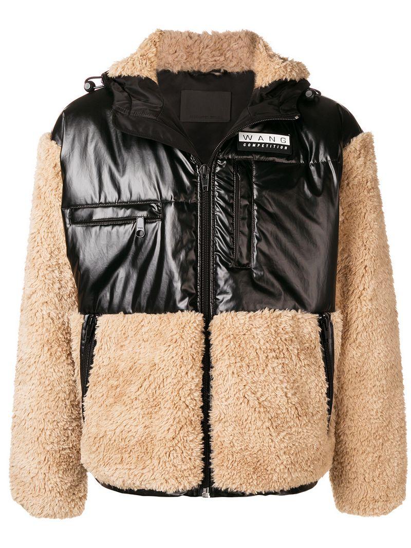 alexander wang shearling coat