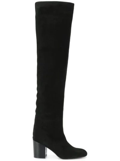Stuart Weitzman Helena Thigh High Boots In Black