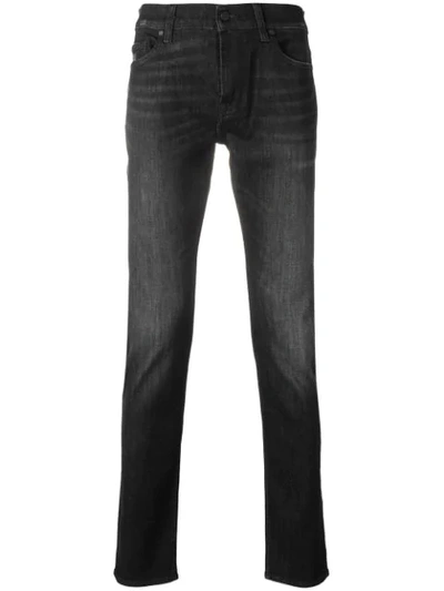 7 For All Mankind Ronnie Skinny Jeans In Black