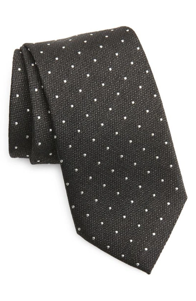 Jack Victor Pin Dot Tie In Black