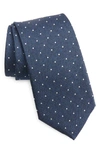 Jack Victor Pin Dot Tie In Palace Blue