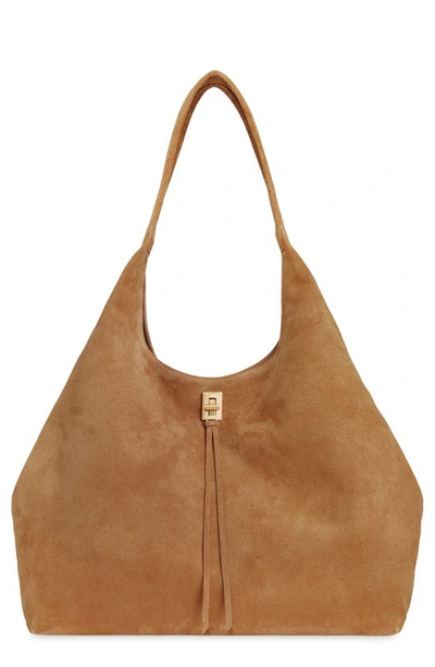 Rebecca Minkoff Darren Signature Leather Carryall Bag In Camel