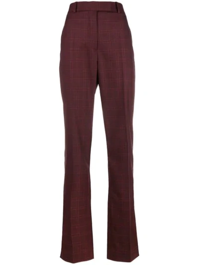 Calvin Klein 205w39nyc Plaid Trousers In Red
