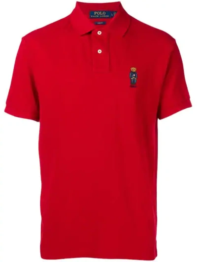 Polo Ralph Lauren Logo Short-sleeve Polo Top - Red