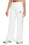 Nike Club Fleece Sweatpants In White/ Black