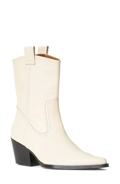 Staud June Western Boot In Cream