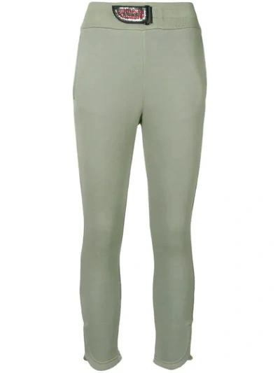 Mr & Mrs Italy Slim Cropped Leggings In Green