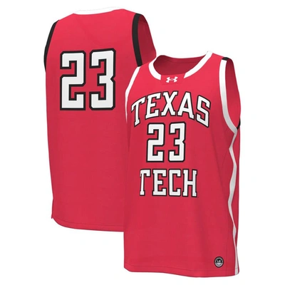 Under Armour #23 Red Texas Tech Red Raiders Replica Basketball Jersey