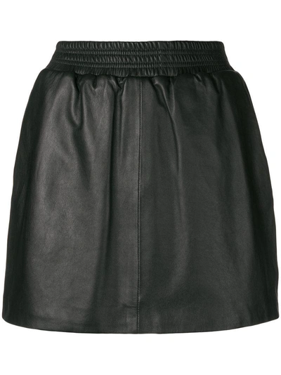 Arma Leather Mini Skirt - Black