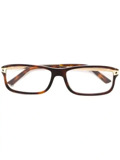 Cartier 'santos' Glasses - Brown
