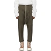 Rick Owens Drawstring Cropped Trousers - Grey In 34 Dust