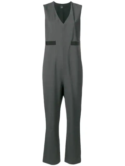 Pinko Side Band Jumpsuit In Grey