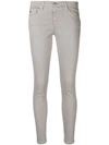 Ag Cropped Skinny Jeans In Grey