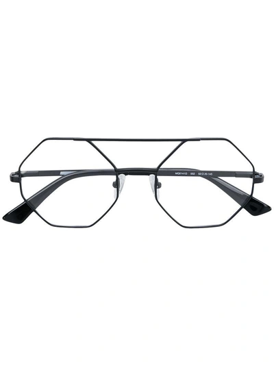 Mcq By Alexander Mcqueen Octagonal Glasses In Black