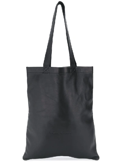 Rick Owens Leather Tote Bag In Black