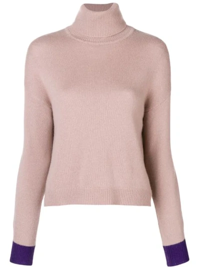 Pinko Roll Neck Jumper In Neutrals