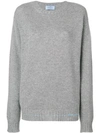 Prada Knit Jumper In Grey