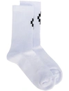 Marcelo Burlon County Of Milan Logo Cross Socks In White