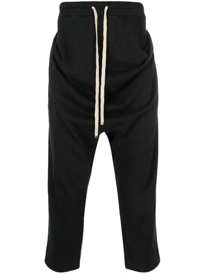 Vivienne Westwood Drawstring Rushed Track Trousers In Black