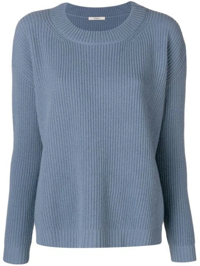 Odeeh Drop Shoulder Sweater In Blue