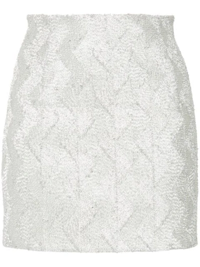 Manning Cartell No Filter Mini Skirt In Silver