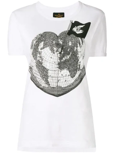 Vivienne Westwood Anglomania Heart World T-shirt - White