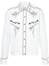 Takahiromiyashita The Soloist Piping Detail Embroidered Shirt In White