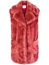 Dondup Faux Fur Vest - Pink
