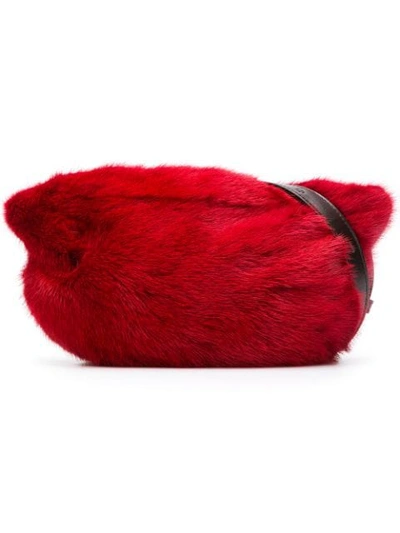 Simonetta Ravizza Furrissima Belt Bag In 514 Red