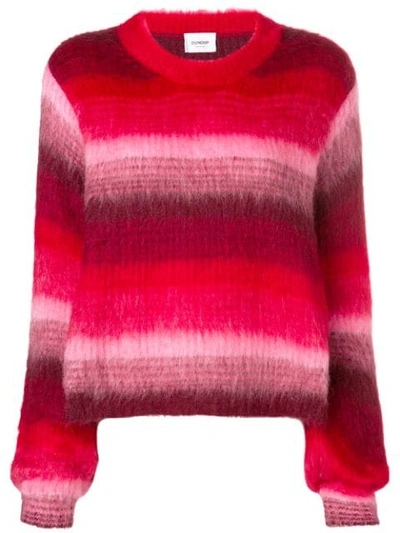 Dondup Knitted Sweater In Viola/rosa/rosso