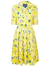 Samantha Sung Floral Printed Summer Dress - Yellow