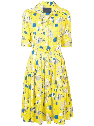 Samantha Sung Floral Printed Summer Dress - Yellow