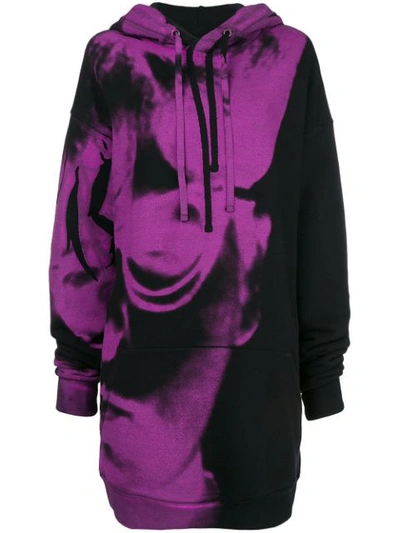 Maison Margiela Print Long Sweatshirt In Black