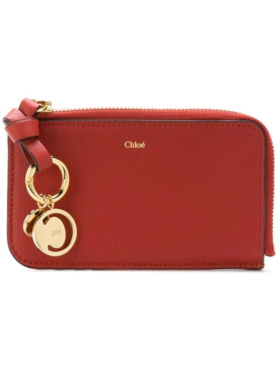Chloé C Pendant Card Holder - Red