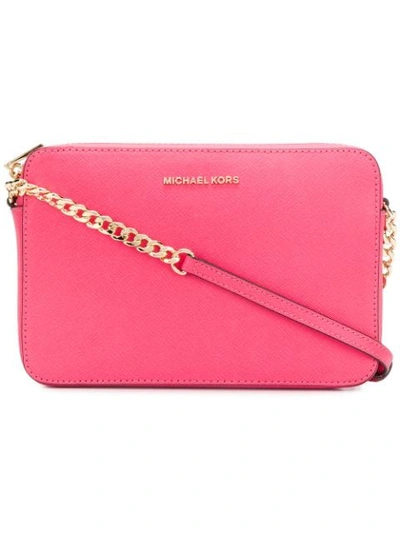 Michael Michael Kors Jet Set Large Crossbody Bag - Pink