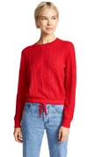 Apc Ribbed Knit Cropped Top In Rouge